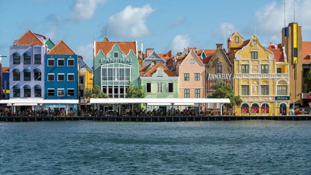 Handelskade in Willemstad on Curaçao