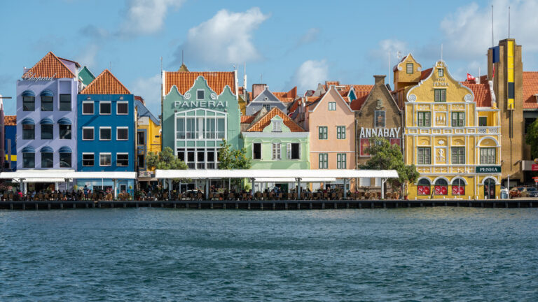 Handelskade in Willemstad on Curaçao